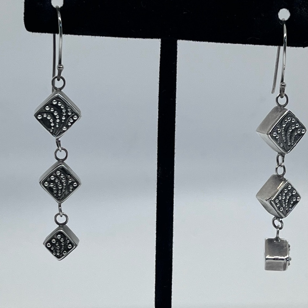 Unique Sterling Silver Dangle Earrings